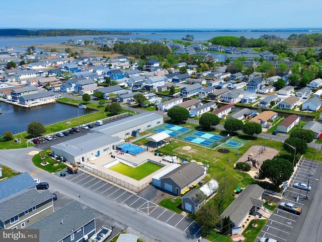 36986 Blue Teal Rd, Selbyville, DE 19975 - bird's eye view with a water view and a residential view