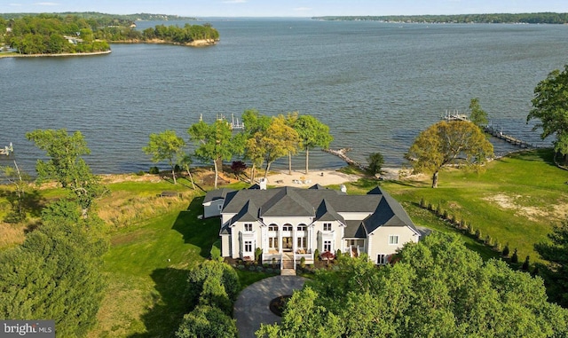 285 Eagle Hill Rd, Pasadena, MD 21122 - birds eye view of property with a water view