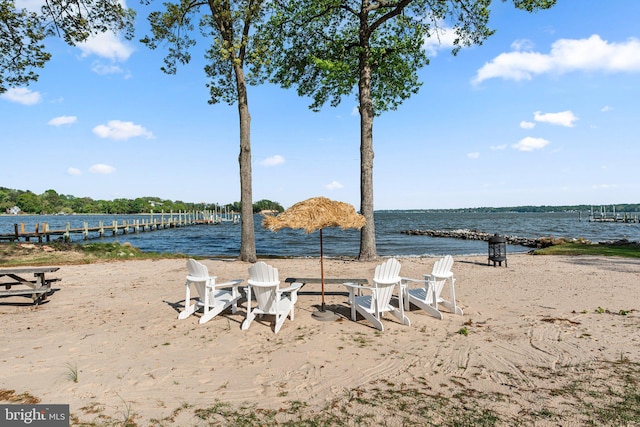285 Eagle Hill Rd, Pasadena, MD 21122 - view of water feature featuring a boat dock