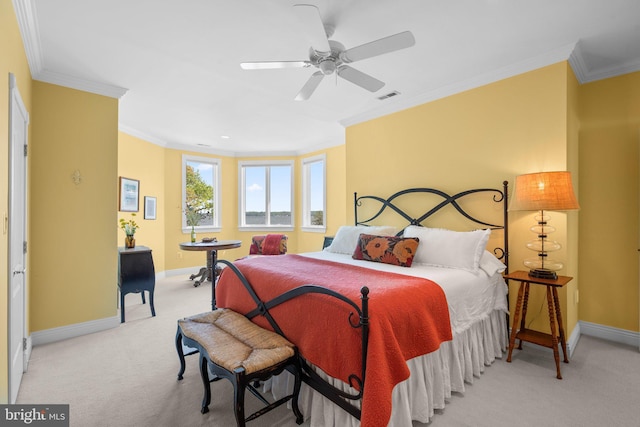 285 Eagle Hill Rd, Pasadena, MD 21122 - bedroom featuring baseboards, carpet flooring, and crown molding
