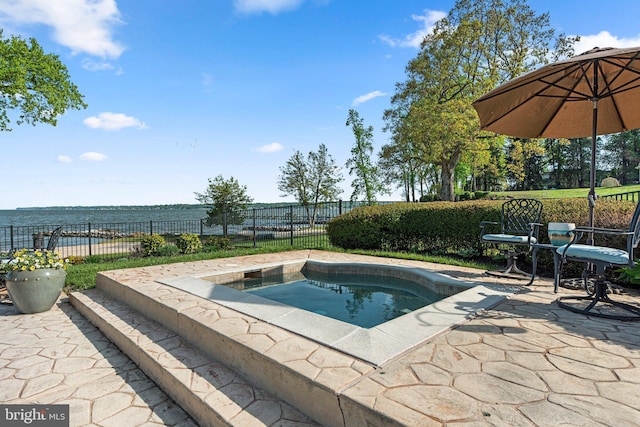 285 Eagle Hill Rd, Pasadena, MD 21122 - view of pool with a patio area, a hot tub, and fence