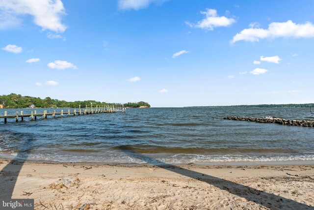 285 Eagle Hill Rd, Pasadena, MD 21122 - property view of water featuring a view of the beach and a boat dock