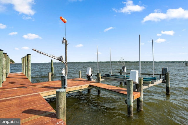 285 Eagle Hill Rd, Pasadena, MD 21122 - dock area with boat lift and a water view