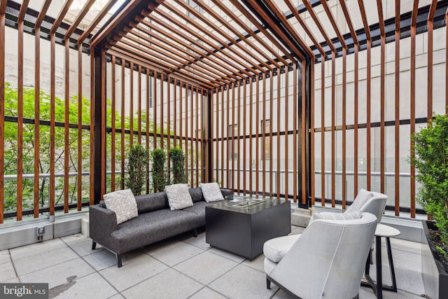 view of patio featuring outdoor lounge area