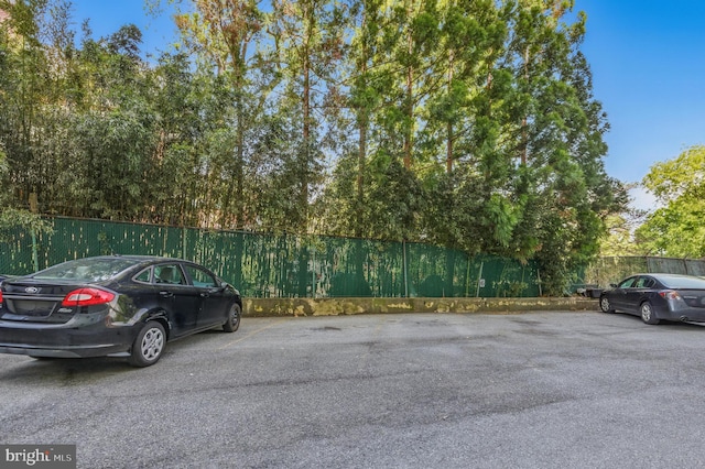 view of uncovered parking lot