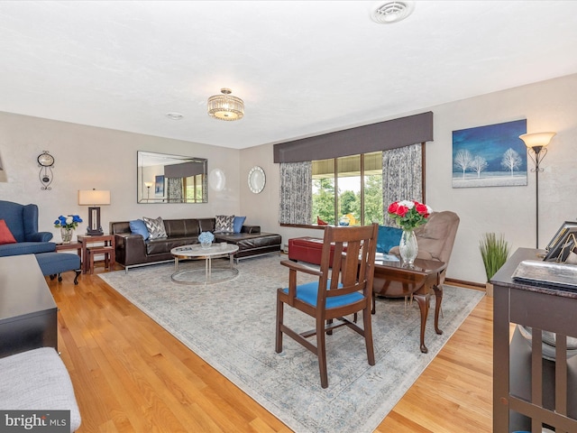 11615 Taneytown Pike, Emmitsburg, MD 21727 - living room featuring visible vents and light wood-type flooring