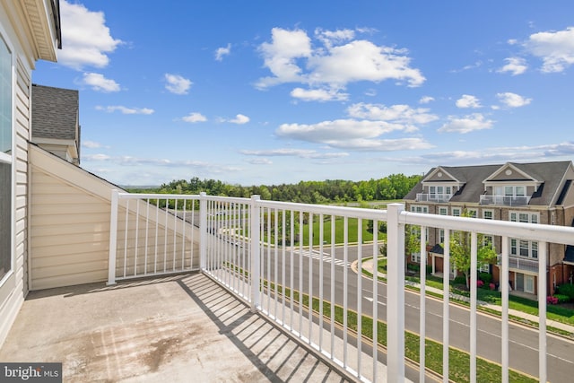 view of balcony
