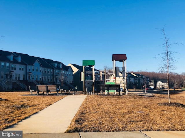 surrounding community with a residential view