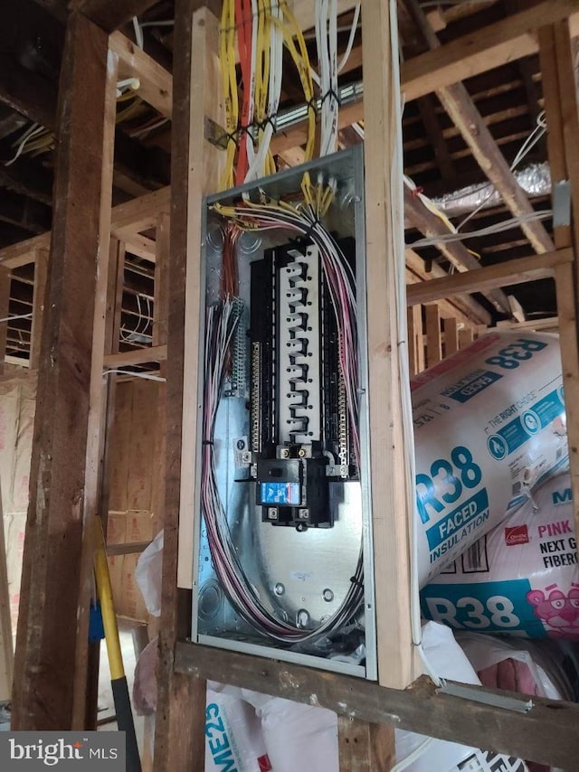 utility room featuring electric panel
