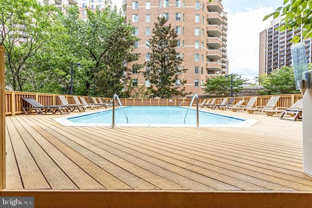 1211 S Eads St S Unit 401, Arlington, VA 22202 - community pool with a wooden deck
