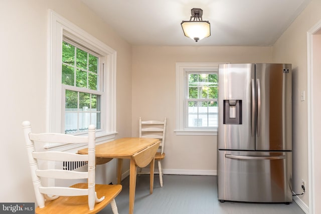2948 Normandy Rd, Ardmore, PA 19003 - dining area featuring healthy amount of natural light and baseboards