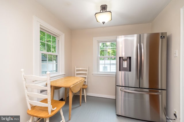 2948 Normandy Rd, Ardmore, PA 19003 - dining area with plenty of natural light, baseboards, and wood finished floors