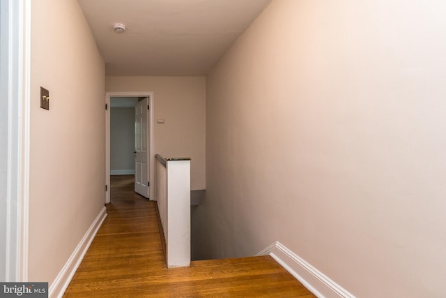 2948 Normandy Rd, Ardmore, PA 19003 - hallway with wood finished floors and baseboards
