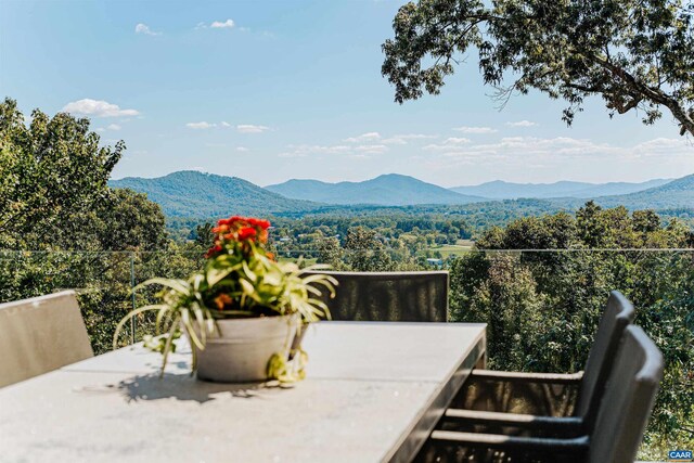 view of mountain feature
