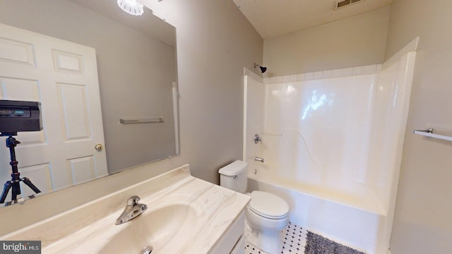 609 Quartzite Cir, Winchester, VA 22601 - full bath featuring toilet, shower / bath combination, and vanity