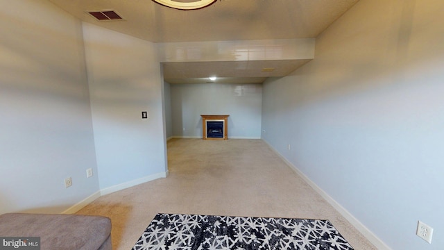 609 Quartzite Cir, Winchester, VA 22601 - hallway featuring visible vents, carpet, and baseboards