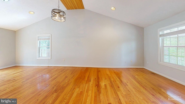 609 Quartzite Cir, Winchester, VA 22601 - interior space with recessed lighting, baseboards, lofted ceiling, and light wood-style floors