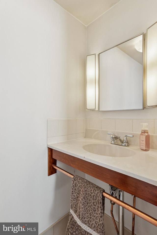 bathroom featuring vanity