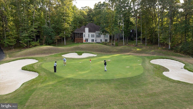 view of community featuring golf course view