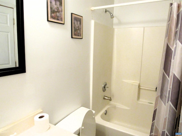 bathroom with  shower combination and toilet