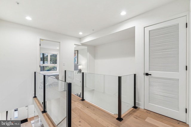1104 N Bodine St, Philadelphia, PA 19123 - hallway featuring light wood-type flooring and recessed lighting