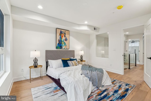 1104 N Bodine St, Philadelphia, PA 19123 - bedroom with recessed lighting, light wood finished floors, baseboards, and visible vents