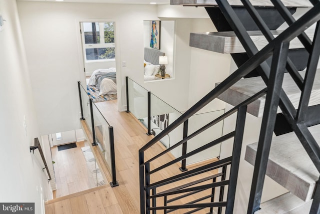 1104 N Bodine St, Philadelphia, PA 19123 - staircase with wood-type flooring