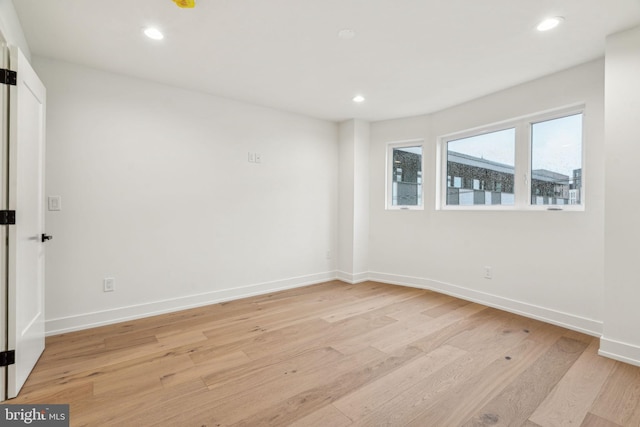 1104 N Bodine St, Philadelphia, PA 19123 - unfurnished room with recessed lighting, light wood finished floors, and baseboards