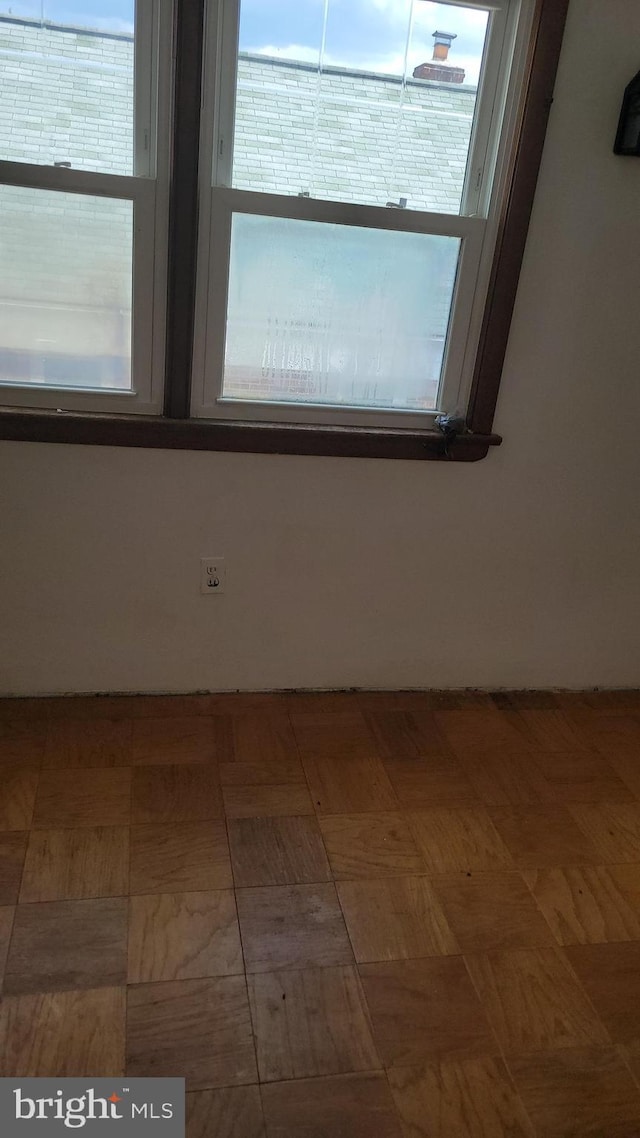 view of spare room