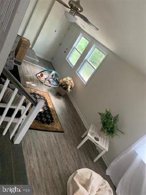25 Bucknell Rd, Somers Point, NJ 08244 - stairs featuring wood finished floors and ceiling fan