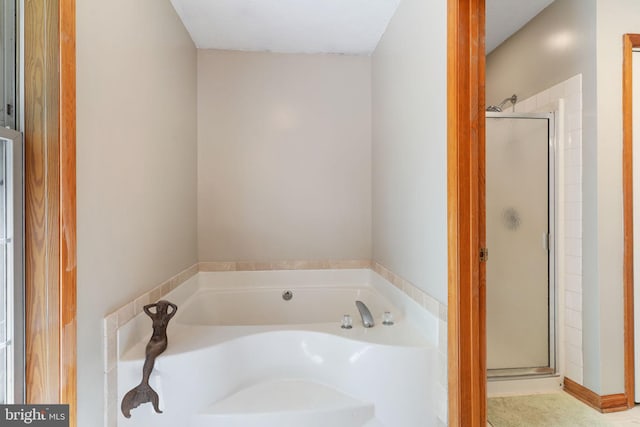 13478 Spruce, King George, VA 22485 - full bathroom with a stall shower and a garden tub