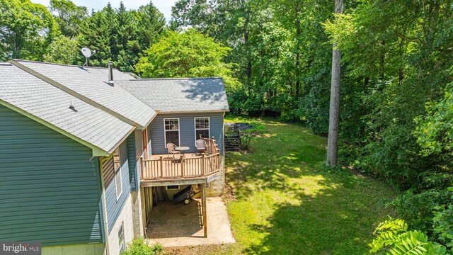 13478 Spruce, King George, VA 22485 - view of green lawn with a wooden deck