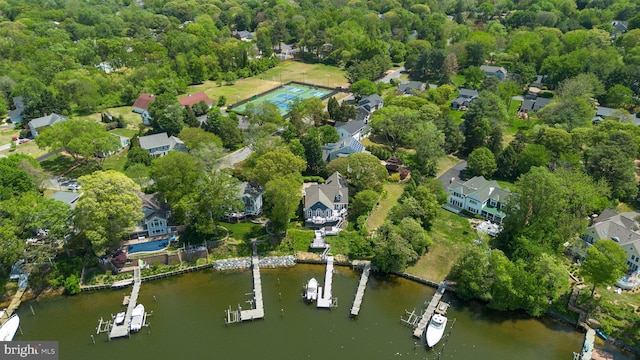 910 Lynch Dr, Arnold, MD 21012 - drone / aerial view featuring a residential view and a water view