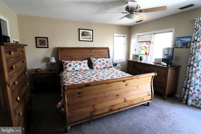 646 River Oak Ct Unit A-8Bs, Salisbury, MD 21801 - carpeted bedroom with a ceiling fan