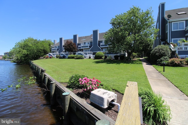 646 River Oak Ct Unit A-8Bs, Salisbury, MD 21801 - dock area with a water view and a yard