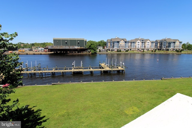 646 River Oak Ct Unit A-8Bs, Salisbury, MD 21801 - dock with a yard and a water view