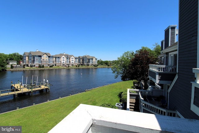 646 River Oak Ct Unit A-8Bs, Salisbury, MD 21801 - water view with a boat dock and nearby suburban area