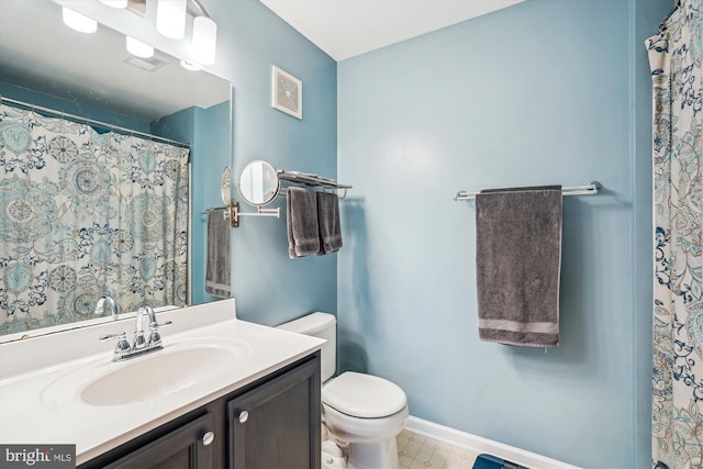 7524 Snowpea Ct Unit 9, Alexandria, VA 22306 - bathroom featuring visible vents, toilet, and vanity