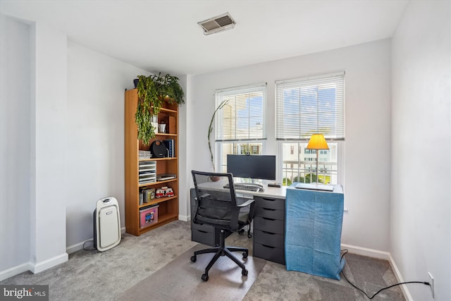 7524 Snowpea Ct Unit 9, Alexandria, VA 22306 - home office with carpet floors, baseboards, and visible vents