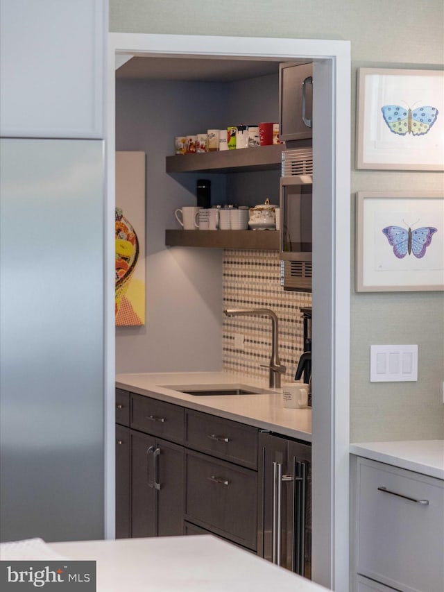 pantry with a sink
