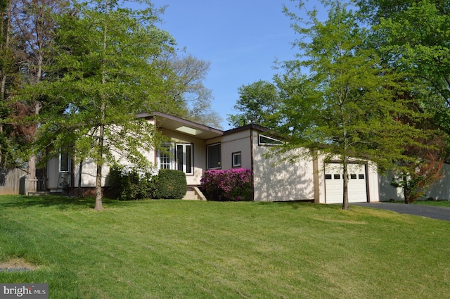 11801 Cherry Grove Dr, Gaithersburg, MD 20878 - view of front of property with driveway, a front lawn, and a garage