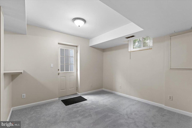 11801 Cherry Grove Dr, Gaithersburg, MD 20878 - interior space with baseboards, visible vents, and carpet floors