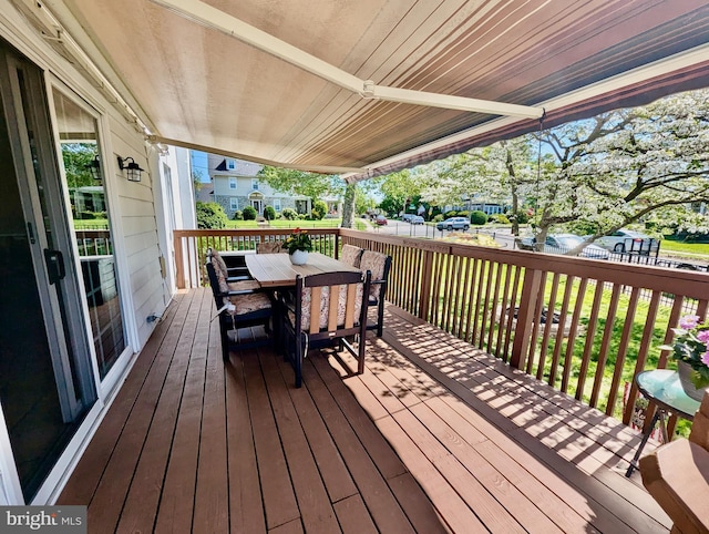 460 Burmont Rd, Drexel Hill, PA 19026 - wooden terrace featuring outdoor dining area
