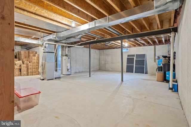 17 Grant Dr, Cream Ridge, NJ 08514 - unfinished basement with gas water heater and heating unit