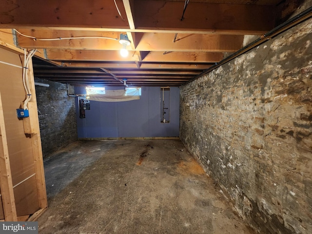 view of basement