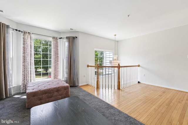 11408 Leland Pl, Waldorf, MD 20601 - sitting room with plenty of natural light, baseboards, and wood finished floors