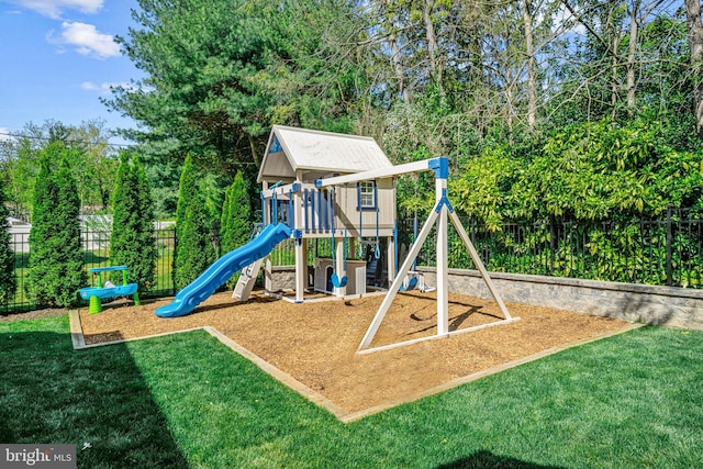view of jungle gym