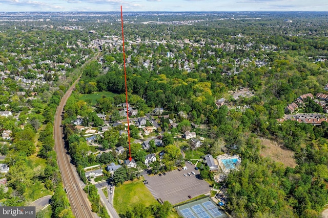aerial overview of property's location