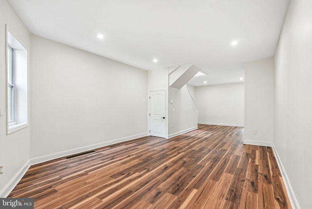 1107 S Divinity St, Philadelphia, PA 19143 - basement featuring baseboards, recessed lighting, and wood finished floors