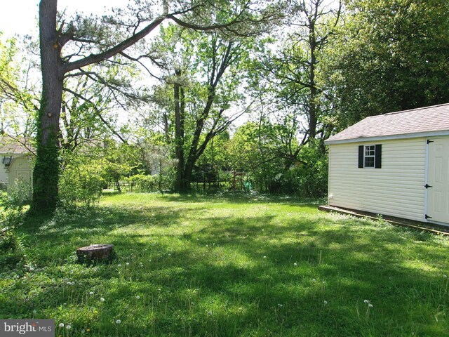 8807 Fearne Ave, Baltimore, MD 21234 - view of yard featuring a storage shed and an outbuilding